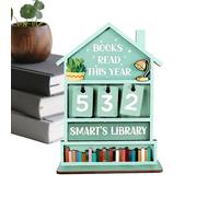 Book Books Read Tracker | Rustic Wooden Manual Read Tracker Home Display | | Bookshelf Decor Reading Sign For Shelf Desk Home Office Study Living Books Read Tracker | Rustic Wooden Manual Read Tracker H