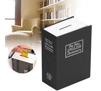 Book Box Safe, Book Book Safe Safe, Lock Case Safe Security Casella di Archiviazione Mone Simulazione Mini Simulazione Libro Sicuro con Chiave Blocco