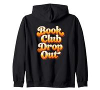 Book Club Drop out Bookish Retro Anni '70 Tramonto Amante del Libro Felpa con Cappuccio