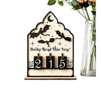 Book Counter - Reading Goal Display Decor | Book Counter Sign, Suitable for Bâook Lovers and Families | Beautiful Design Helps You Easy Record Every Book You Read.