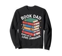 Book Dad Books Are My Love Language Reading Felpa