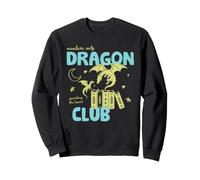 Book Dragon Club Book Lover Fantasy Reader Reading Bookish Felpa