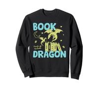 Book Dragon Club Book Lover Fantasy Reader Reading Bookish Felpa
