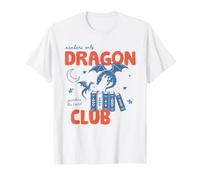 Book Dragon Club Book Lover Fantasy Reader Reading Bookish Maglietta
