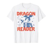 Book Dragon Club Book Lover Fantasy Reader Reading Bookish Maglietta