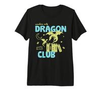 Book Dragon Club Book Lover Fantasy Reader Reading Bookish Maglietta Premium