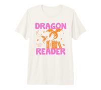 Book Dragon Club Book Lover Fantasy Reader Reading Bookish Maglietta Premium