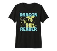 Book Dragon Club Book Lover Fantasy Reader Reading Bookish Maglietta Premium