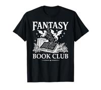 Book Dragon Fantasy Era Reader Book Club Bookish Book Lover Maglietta