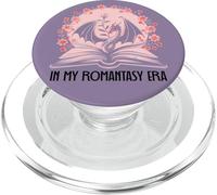 Book Dragon Fantasy Era Romantasy Bookish Purple Books Lover PopSockets PopGrip per MagSafe
