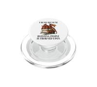 Book Dragon I Read Because Roasting People is Frowned Upon PopSockets PopGrip per MagSafe