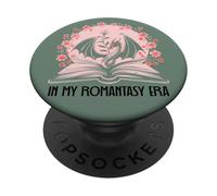 Book Dragon In My Fantasy Era Romantasy Bookish Books Lovers PopSockets PopGrip Adesivo