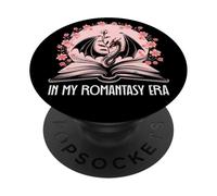 Book Dragon In My Fantasy Era Romantasy Books Lovers Bookish PopSockets PopGrip Adesivo