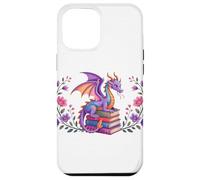 Book Dragon Reading Books Dragons Bookish Floral Book Lover Custodia per iPhone 12 Pro Max