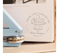 Book Embosser personalizzato - Personalizzato Book Embosser, Ex Libris, dalla Biblioteca di, Regalo per Lei