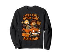 Book Girl Autunno Stagione Autunno Lettore Bookworm Felpa