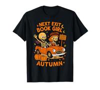 Book Girl Autunno Stagione Autunno Lettore Bookworm Maglietta