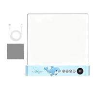 Book Light Flat Page Rechargeable Panel Lamp with 3 Lighting Colors