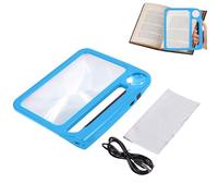 Book Light | Rechargeable Anti-Glare LED Reading Light | Eye Protection Lighted Magnification Glass for Students Adults Men Women | Portable Reading Lamp for Home Travel Bedroom Living Room