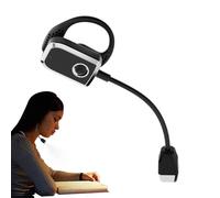 Book Lights For Reading In Bed - Rechargeable Ear-Hook Reading Lamp | Folding Portable Lamp | Creative Dormitory Study Lâmp With Adjustable Brightness, Flexible Silicone Arms, For Home Travel Camping,