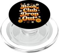 Book Lover Bookish Retro 70s Tramonto Book Club Drop Out PopSockets PopGrip per MagSafe