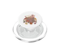 Book Lover Cozy Autumn Mushroom Reading Season Bookworm PopSockets PopGrip per MagSafe