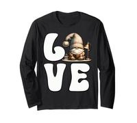 Book Lover GNOME Graphic for Women And Men Who Love Reading Maglia a Manica