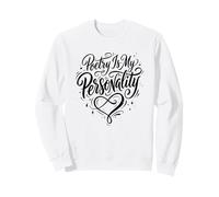 Book Lover Poetry Is My Personality Bookworm Reader Felpa