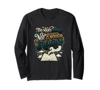 Book Lover Reader Troppi Libri Che leggono Maglia a Manica