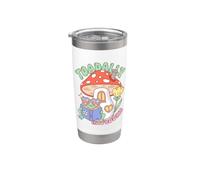 Book Lover Toadally Into Books Frog Reading Pun Bicchiere termico in acciaio inox doppia parete
