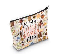 Book Lovers Gift Bookworm Little Women Merch in My Little Women Era Makeup Bag, Donna Era Eu, Borsa cosmetica con stampa