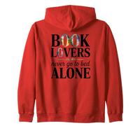 Book Lovers Never Go to Bed Alone per Gli Amanti dei Libri Felpa con Cappuccio