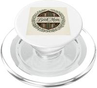 Book Mom Reading Booktrovert Librarian Beige Bookish PopSockets PopGrip per MagSafe