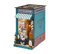 Book Nook - Kit casa in miniatura illuminata per esposizione creativa, decorazione a LED con luci regolabili e facile da montare, decorazione per la casa in miniatura per libreria, scrivania, spazio