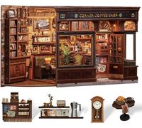 Book Nook Kit - Case Delle Bambole Con Luci LED, Puzzle in Legno per Decorare Sc