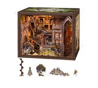 Book Nook - Kit di costruzione 3D in miniatura,con Luci,Robin Hood