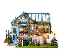 Book Nook Kit Secret Garden DIY Miniature House 3D Creative Bookends Booknook Miniature Halloween/Decorazioni Natali/Regali per familiari e amici