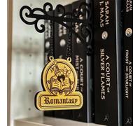 Book Nook Tavern Cartelli - Etichette di Genere Fatte a Mano con Staffe, Decorazione Libreria in Stile Taverna, Divisori Unici per Scaffali, Regalo per Amanti dei Libri (B)