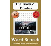 Book of Exodus Word Search Puzzle Book: Word Searches with Easy-to-Read Print about Exodus, Bible, Religion and More | 6x9 inches, 110 pages | 50+ Puzzles …Gift for Vacations, Holidays and Free Times