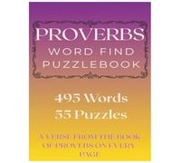 Book of Proverbs Word Search: Large Print Bible Word Search-Proverbs for all ages. Bible Study