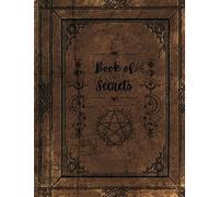 Book of Secrets Esoteric Style Notebook: Matt Paperback Notebook | 120 pages | medium-ruled | Left margin | 8.5 x 11 inches