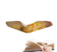Book Page Holder - Resin 11.4x1.5cm | Thumb Ring Page Holder Reading Accessory Novel Holders Handmade Books Support Tool | Lightweight Hand Reading Aid For Book Lovers Students Daily Use