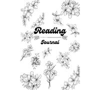 Book Reading Journal - Black Floral: 100 Book review pages in this cute, fun notebook!