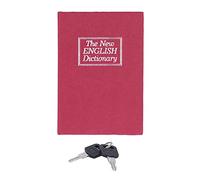 Book Safe Key Lock, Simulazione Design Mini Box 4.5x3.1x1.8 Pollici Security Case Per Denaro Monete Gioielli Rosso