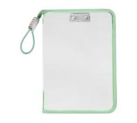 Book Sleeve, Zipper Pouch, Lightweight PP Material Portable Compact Easy Access Secure Closure Multi-Purpose, Planner Organizer for Home Students Teacher, 12.99 x 9.06 x 1.18 Inches, Green