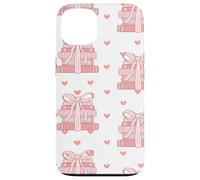 Book Stack Coquette Pink Bows Bookish Girl Aesthetic Custodia per iPhone 13