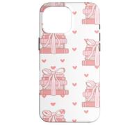 Book Stack Coquette Pink Bows Bookish Girl Aesthetic Custodia per iPhone 16 Pro Max