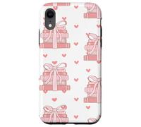 Book Stack Coquette Pink Bows Bookish Girl Aesthetic Custodia per iPhone XR