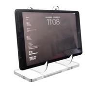 Book Stands, Book Stand Rack, 3.94x8.66x8.58 inches, Clear Acrylic Display with Anti Slip Base, Vertical Organizer for Desktop Storage Kitchen Nursery Classroom Living Room Library Shelf Space Saver
