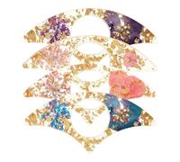 Book Thumb Page Holder - Thumb Ring Page Holder | 4 Pieces Flower Resin Bookmark Reading Accessories, For Teachers Librarians School Home Women Readers Bookworms